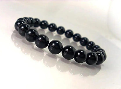 1 Pcs Beads Men's Bracelet Black Color