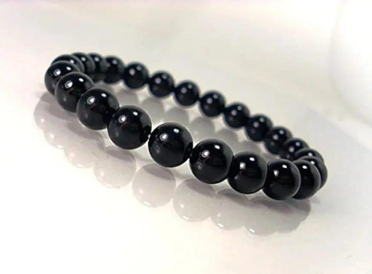 1 Pcs Beads Men's Bracelet Black Color