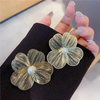 Foil Pearl Korean Earrings (PXT-989)