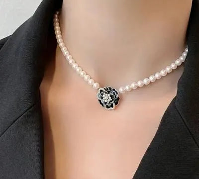 Elegant flower korean Necklace Set ZIJ-904