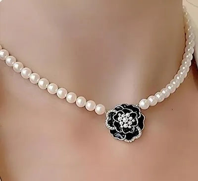 Elegant flower korean Necklace Set ZIJ-904