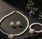 Elegant flower korean Necklace Set ZIJ-904