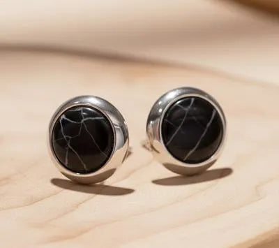 Korean Marble design circle earings ZXJ-902