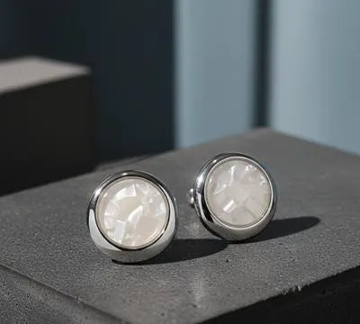 Korean Marble design circle earings ZXJ-902