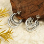 Elegant Three layers Korean Hoop Earrings KGE-906