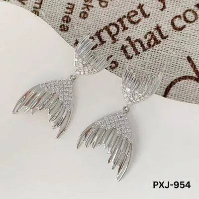 Fish Tail Korean Stylish -Earrings PXJ-954