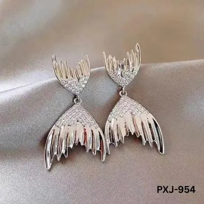 Fish Tail Korean Stylish -Earrings PXJ-954