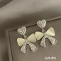 Bow Heart Korean Style Earings ZJE-971