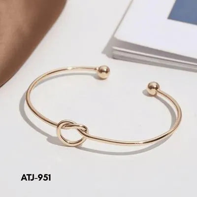 Knot Design Korean Hand Cuff -Bracelet (ATJ-951)