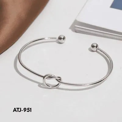Knot Design Korean Hand Cuff -Bracelet (ATJ-951)
