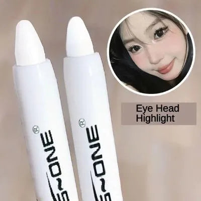 KS-ONE Silver Pearlescent Waterproof Eye Highlighter Pen | Long Lasting Stick for Inner Corner & Brow Bone Glow