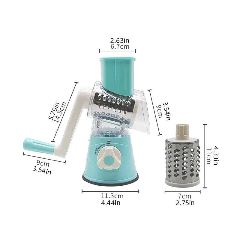 Table Top Drum Multifunctional Roller Vegetable Cutter Hand Crank Home Kitchen Shredder Potato GraterTable Top Drum Multifunctional Roller Vegetable Cutter Hand Crank Home Kitchen Shredder Potato Grater