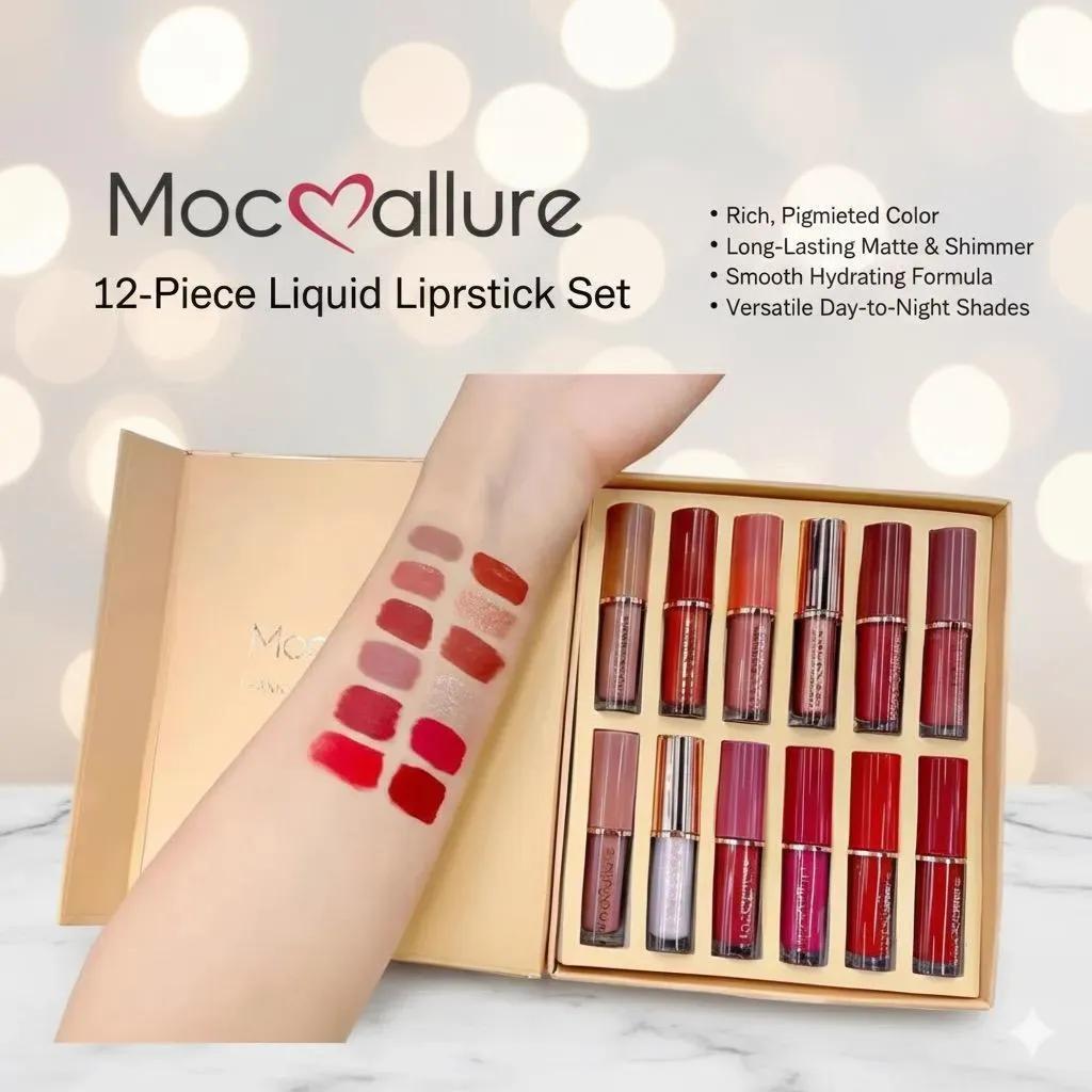 Mocallure Lip Gloss Set Of 12 pcs