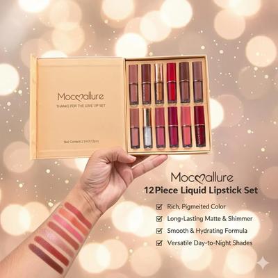 Mocallure Lip Gloss Set Of 12 pcs