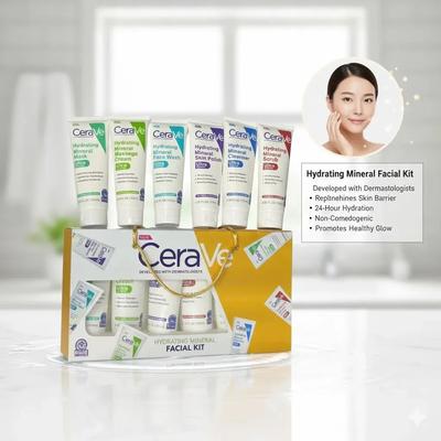 CeraVe Hydrating Mineral Facial Kit (6-in-1): Complete Barrier Renewal