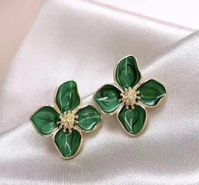 Sunflower Design Gold Plated Earrings