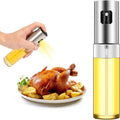 Kitchen Push Type Spray Olive Oil Sprayer Bottle Pump Oil Pot Leak-proof Grill BBQ Sprayer Oil Dispenser BBQ Gravy Boats Tools