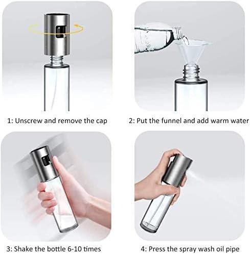 Kitchen Push Type Spray Olive Oil Sprayer Bottle Pump Oil Pot Leak-proof Grill BBQ Sprayer Oil Dispenser BBQ Gravy Boats Tools