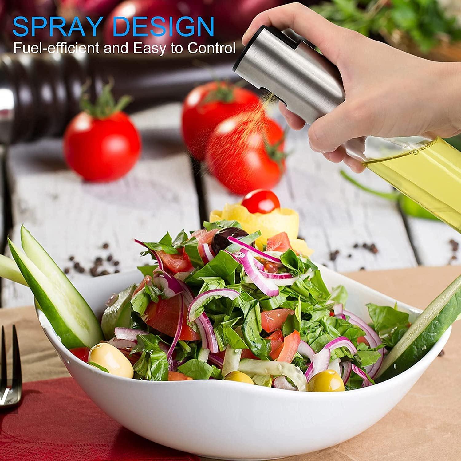 Kitchen Push Type Spray Olive Oil Sprayer Bottle Pump Oil Pot Leak-proof Grill BBQ Sprayer Oil Dispenser BBQ Gravy Boats Tools