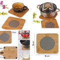 Wooden Coaster Bamboo Wooden Table Heat Pad