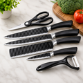 6 Pcs Non Stick Knife Set For Kitchen Professionals Chef Super Sharp High Carbon