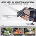 Clever Cutter Crockery 2 in 1 Knife Cutting Board Utility Cutter Stainless Steel Crockery Mall Multi Function