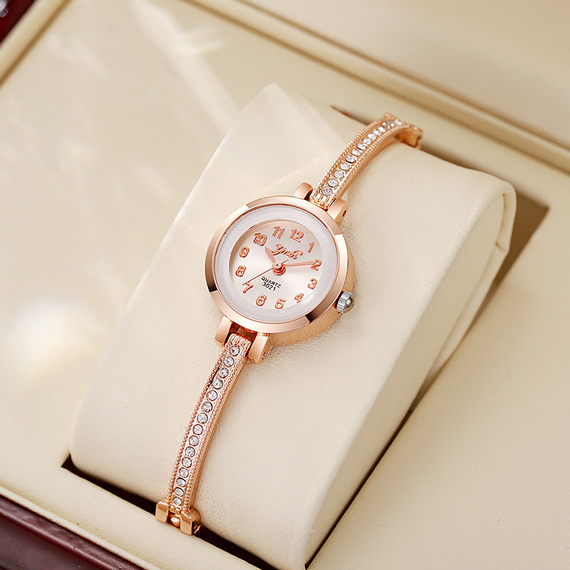 Watch Women's Small Light Luxury Women's Elegant Small and Exquisite Bracelet High-end Elegant Women's Quartz Watch