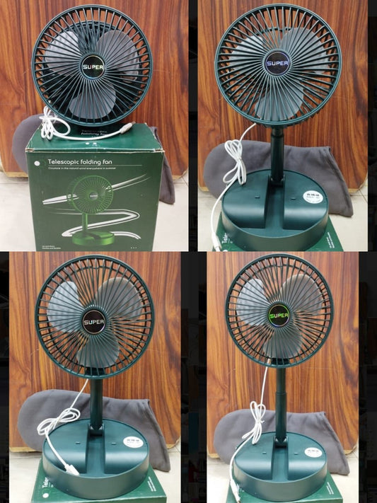 None Rechargable Portable Electric Mini Fan Foldable Telescopic Fan