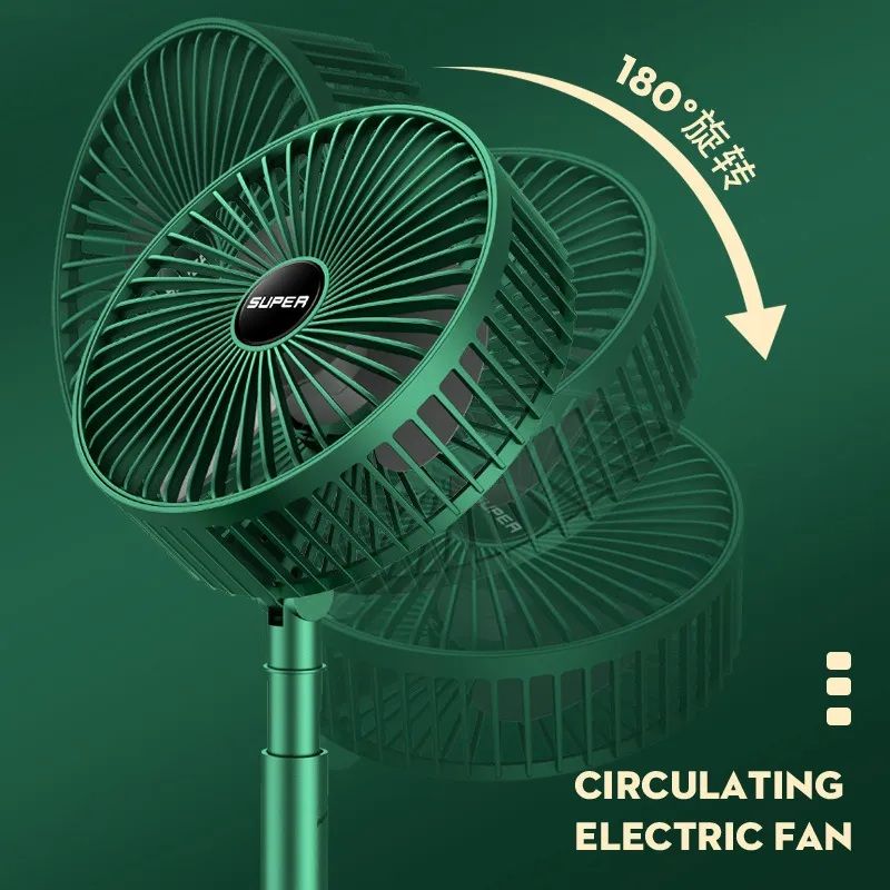 None Rechargable Portable Electric Mini Fan Foldable Telescopic Fan