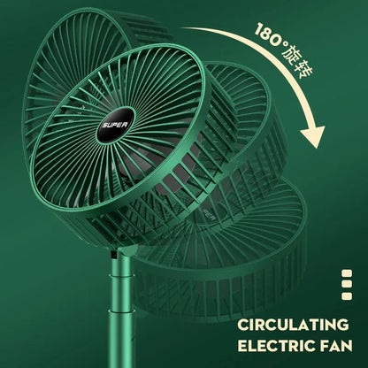 None Rechargable Portable Electric Mini Fan Foldable Telescopic Fan